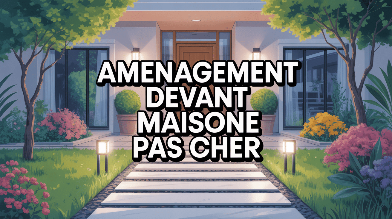 Entrée de maison moderne avec allée en gravier et éclairage solaire