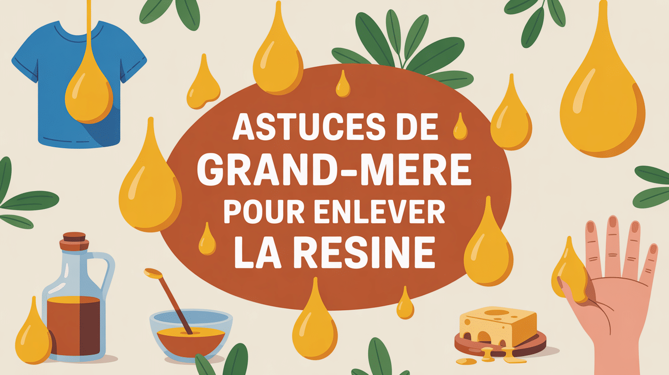 Illustration avec astuces de grand-mère pour résine