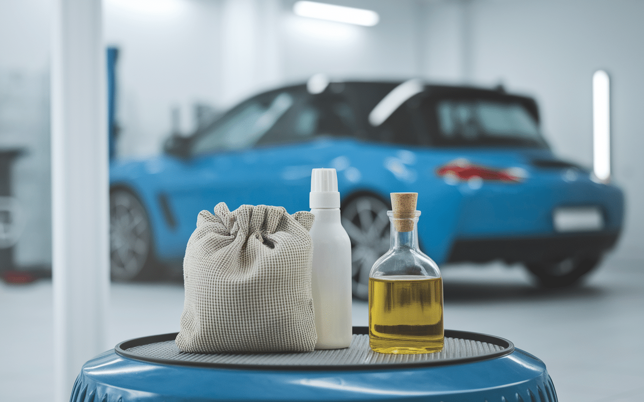 Résine sur voiture nettoyée avec astuces de grand-mère