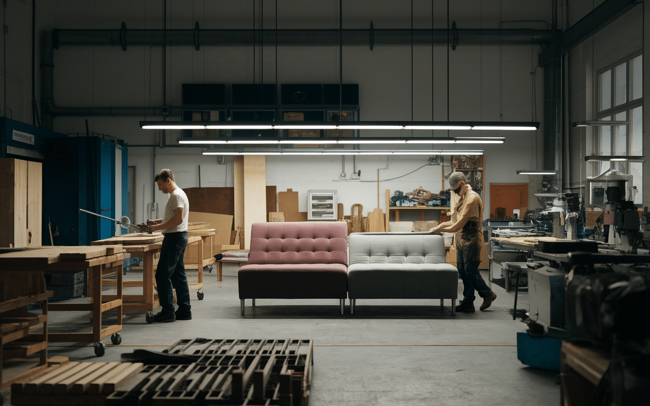 Fabrication canapé Convertible Center