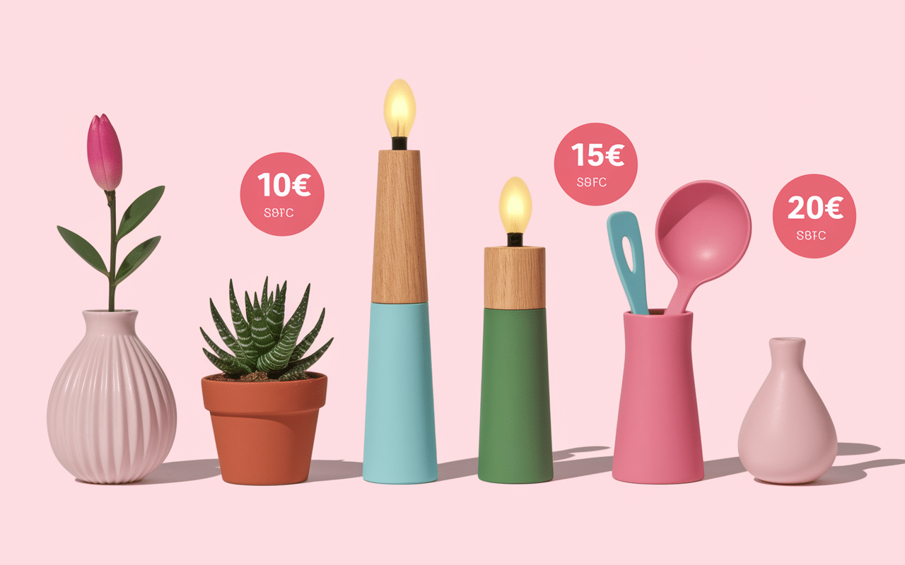 Objets abordables pour crémaillère