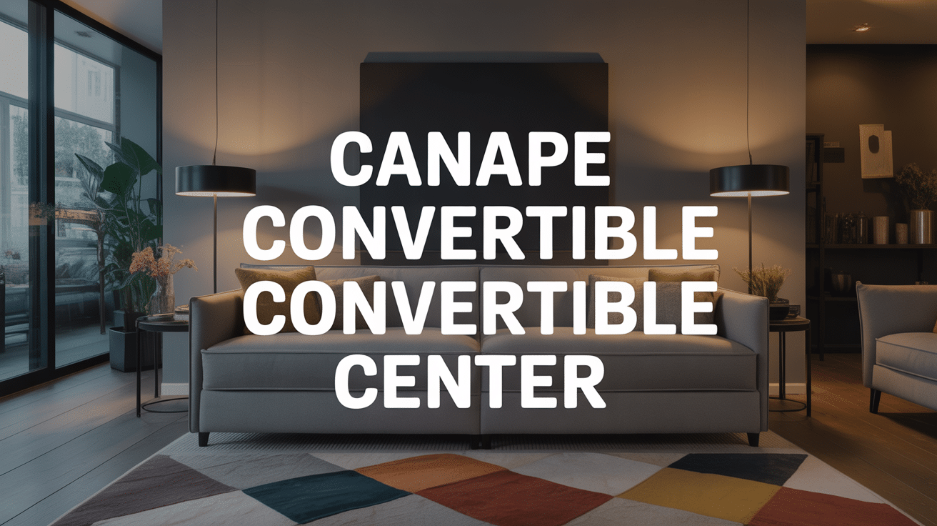 Canapé convertible Convertible Center gris