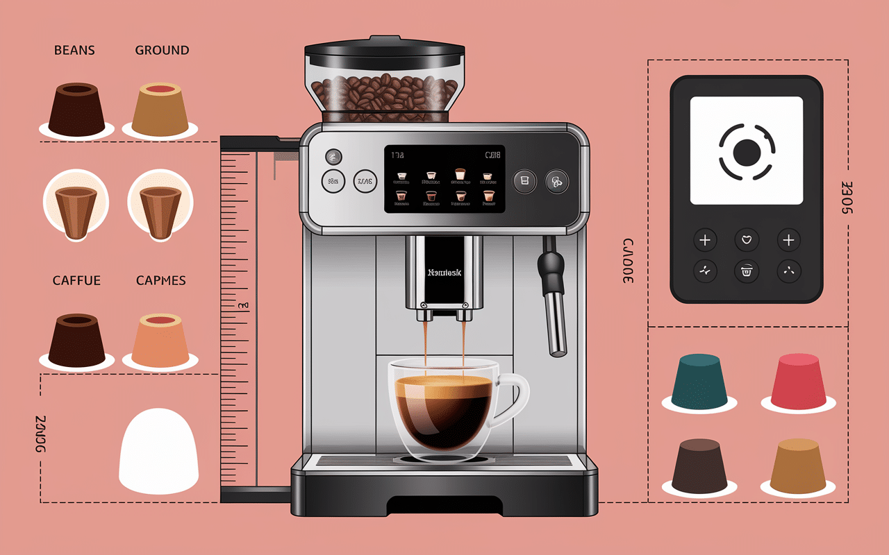 Critères et dimensions machine à café encastrable
