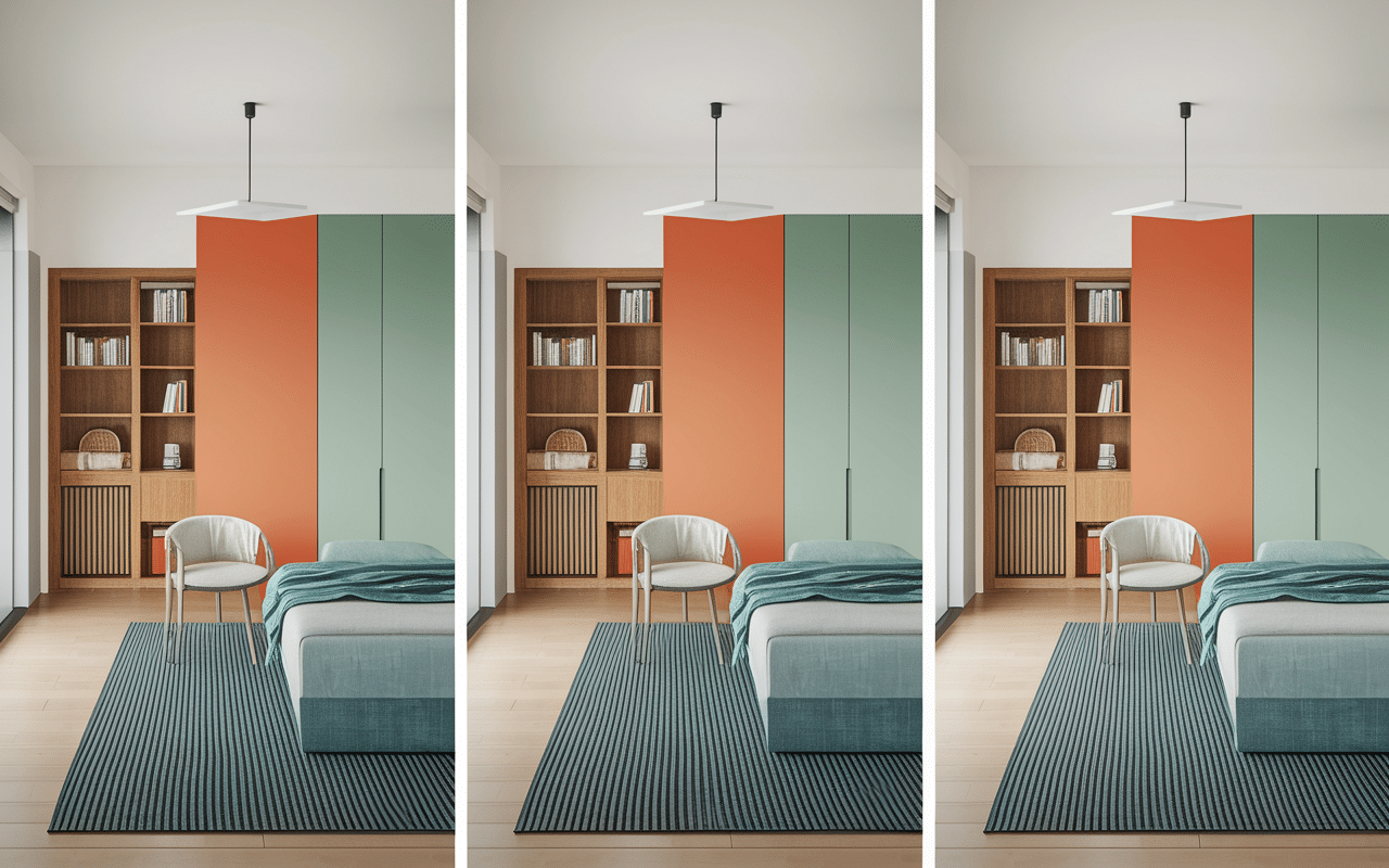 Plans aménagement, trois configurations, Trafic L1H1