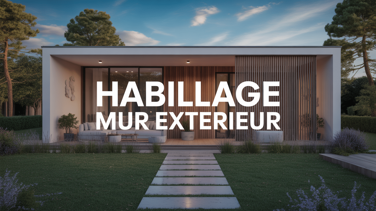 Maison avec facade bois composite