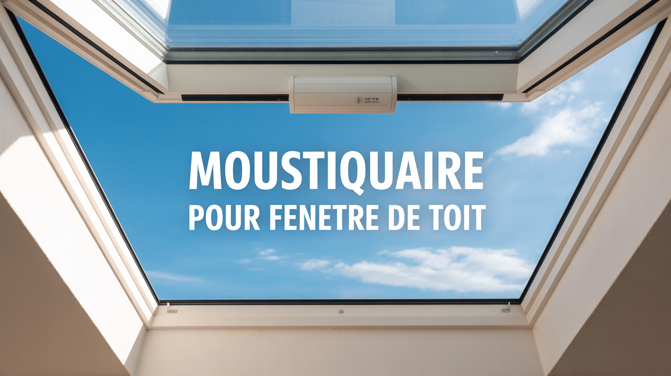 Moustiquaire Velux installée sur fenêtre de toit