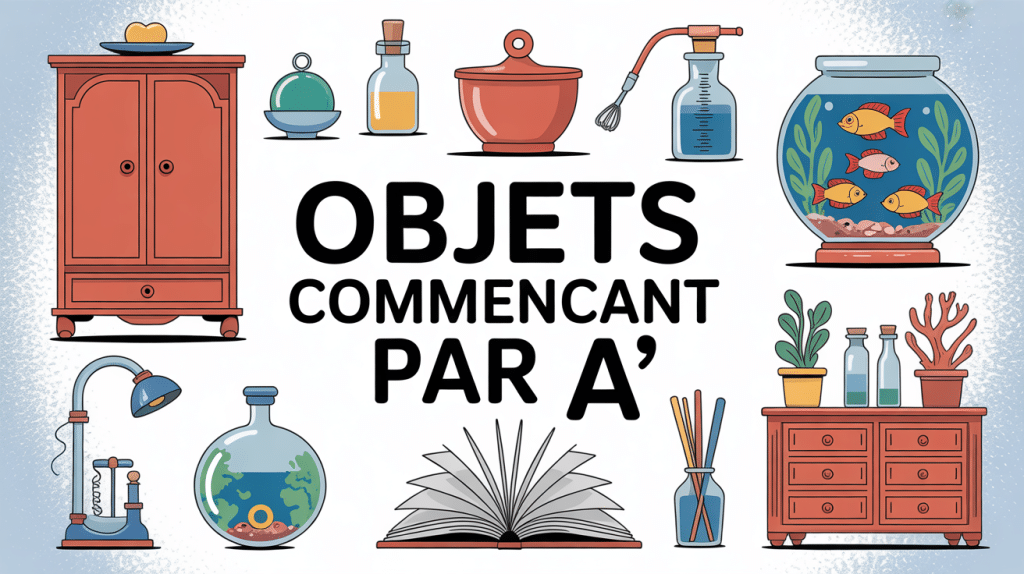 Collection stylisée d'objets par A