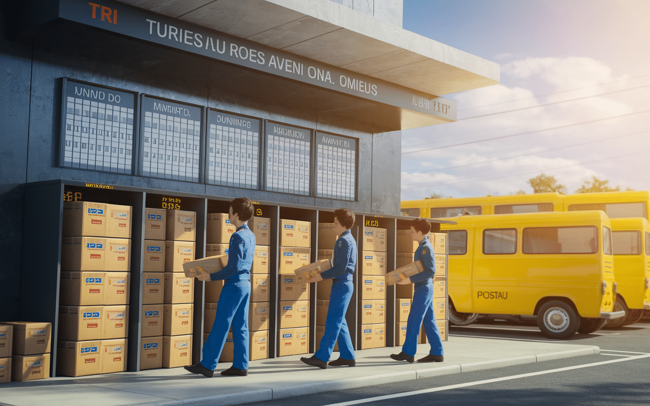 Facteurs organisant tournées au centre de tri