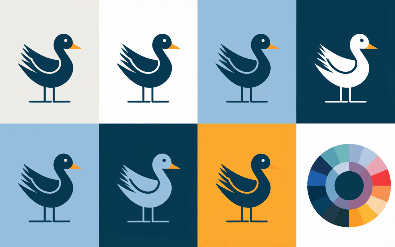 Échantillons nuances bleu canard