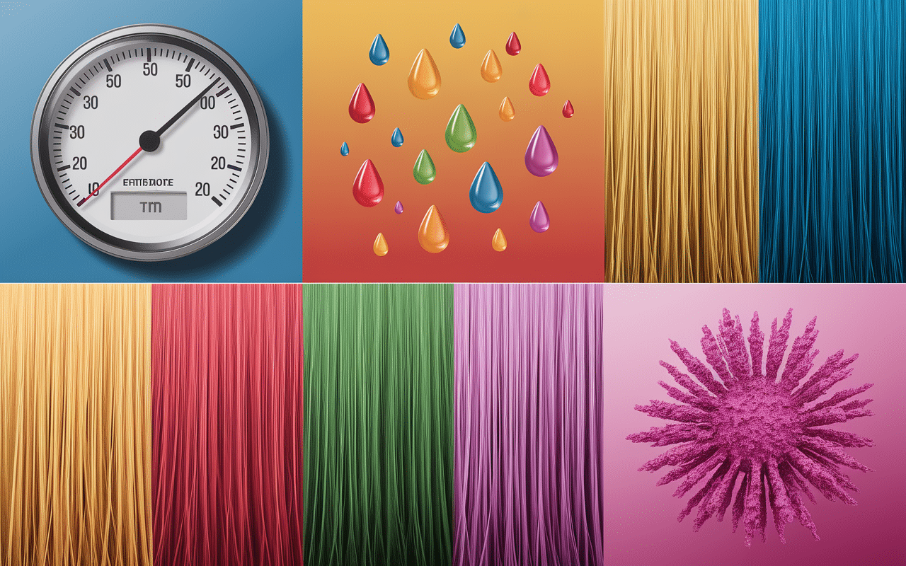 Vêtements colorés et température élevée