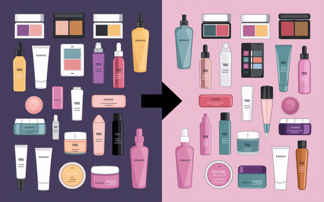 Blog beauté vs geek comparaison infographique