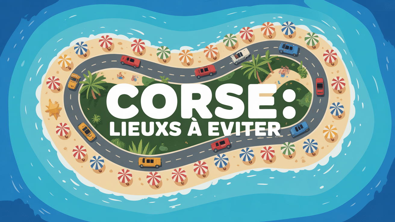 endroit à éviter en corse illustration plages bondées