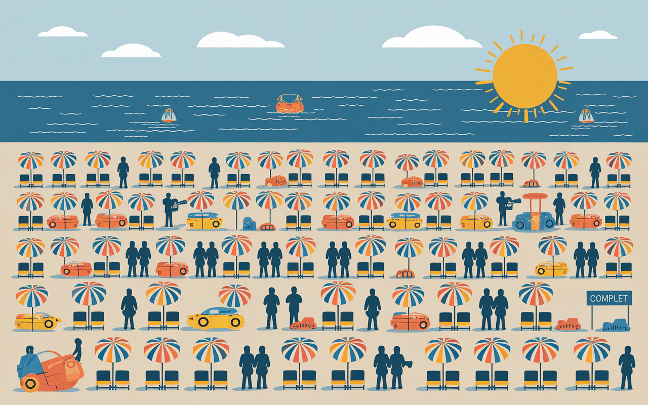 endroit à éviter en corse zones surchargées été