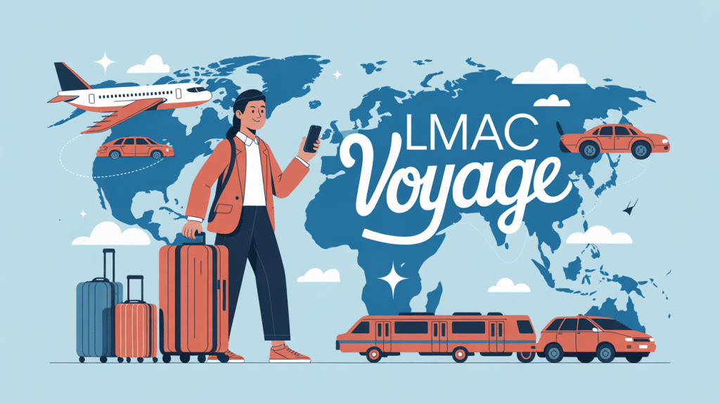 lmac voyage voyageur affaires icônes transport