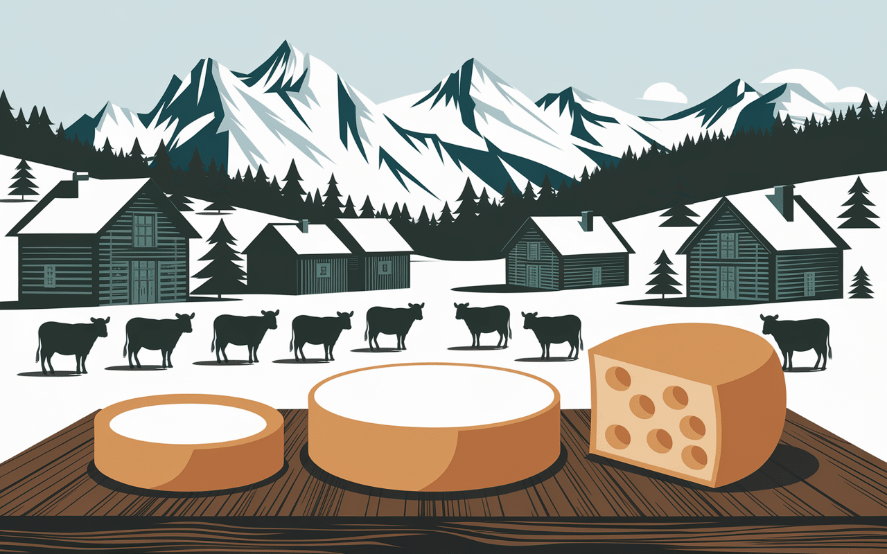 Village alpin et alpages tour du Beaufortin