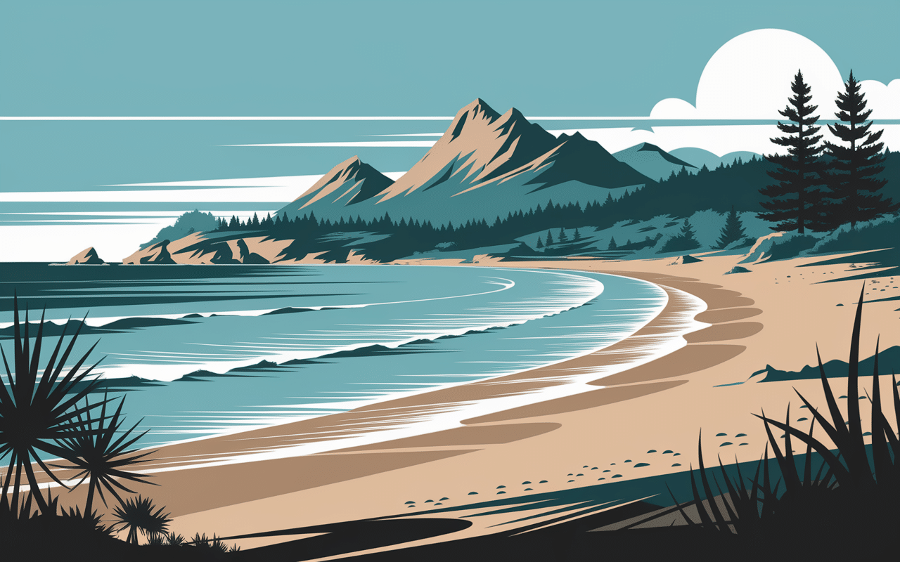 plage farinole sable doré eaux turquoise pins