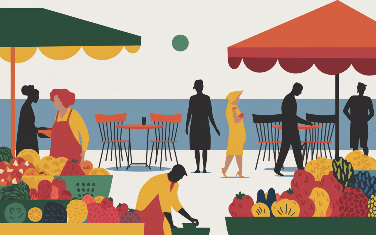 ambiance méditerranéenne marché caltagirone céramique