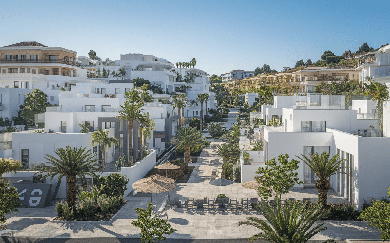 quartier résidentiel chiclana de la frontera moderne traditionnel