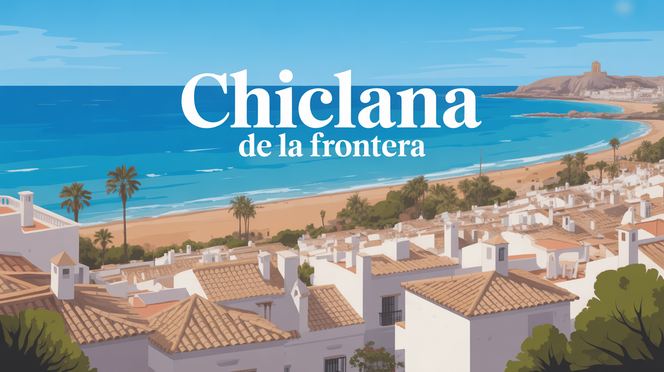 vue panoramique chiclana de la frontera plage sable océan