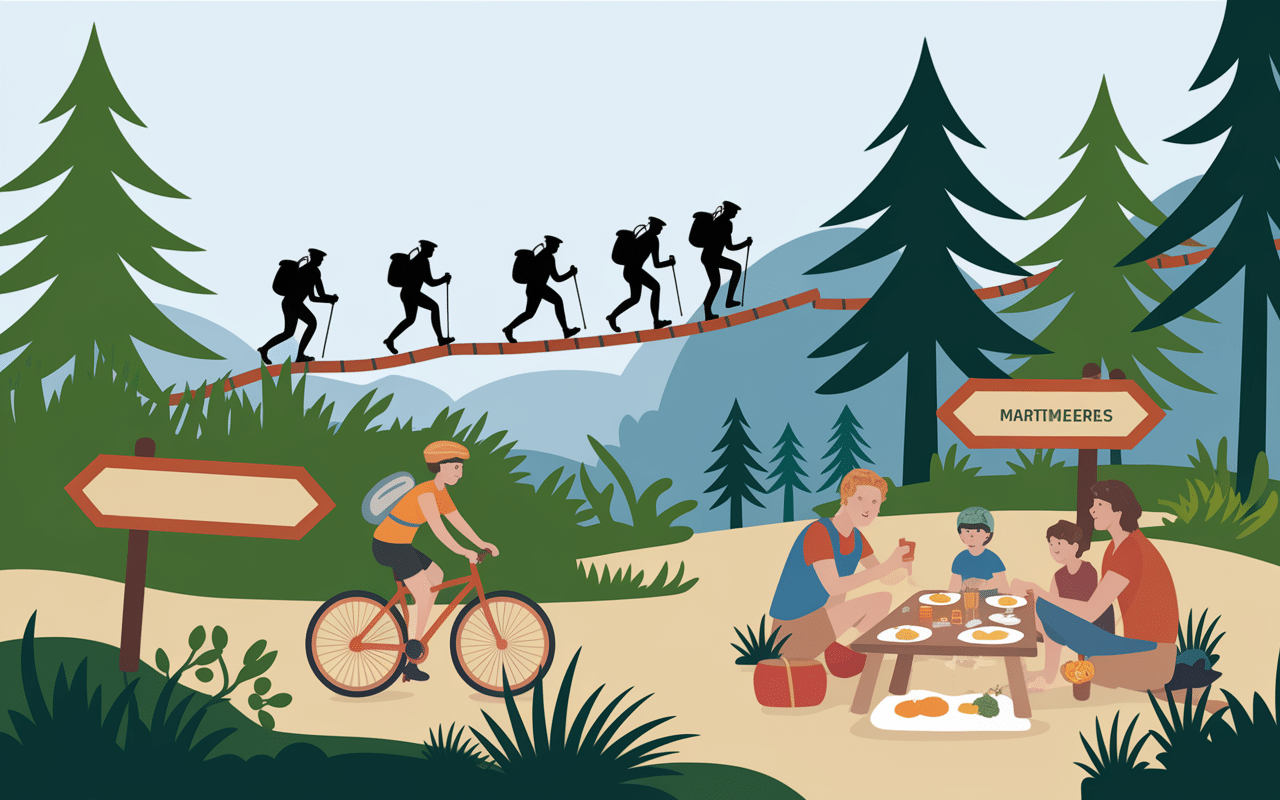 Activités balades forêt de chiberta sentiers