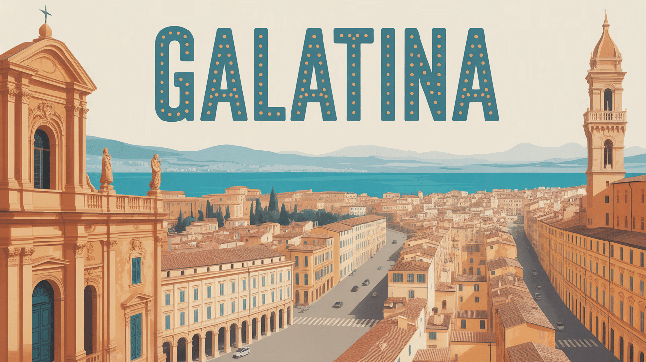 Vue panoramique Galatina architecture baroque basilique