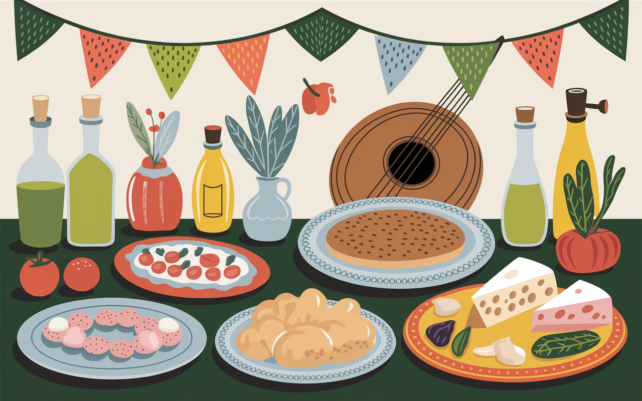 Table festive pasticciotto cuisine et musique Galatina