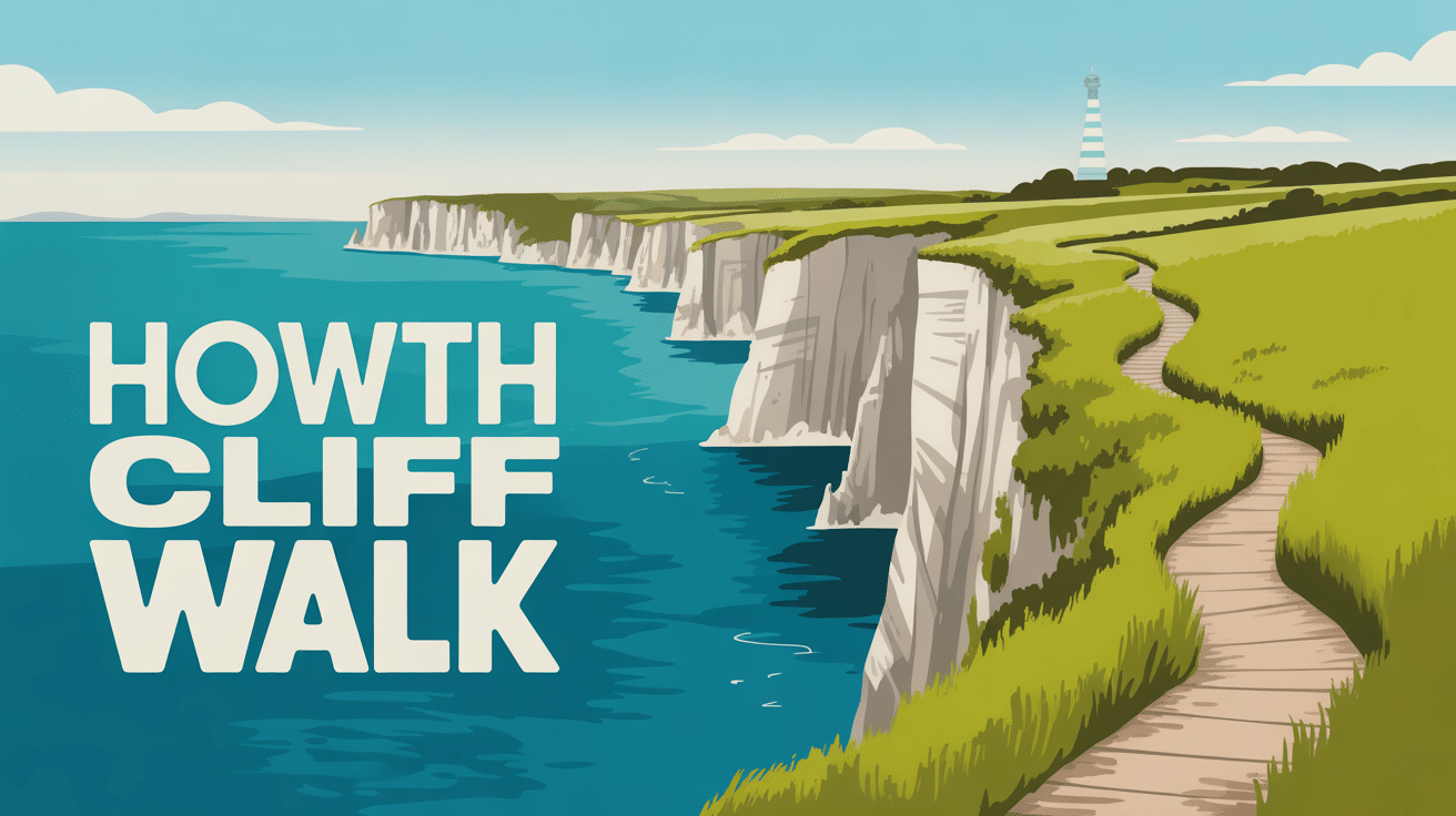 howth cliff walk panorama falaises sur mer