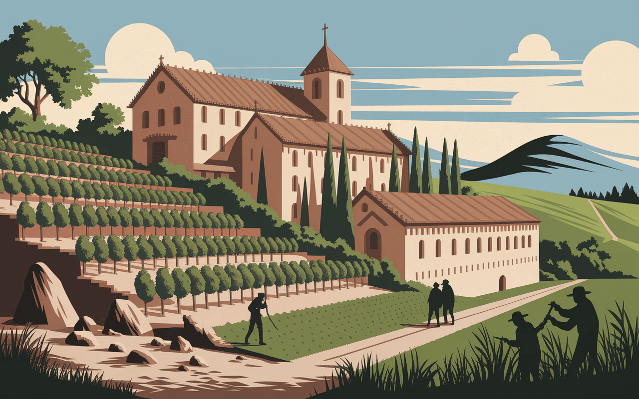 Histoire La Moutonne Chablis monastère vignoble