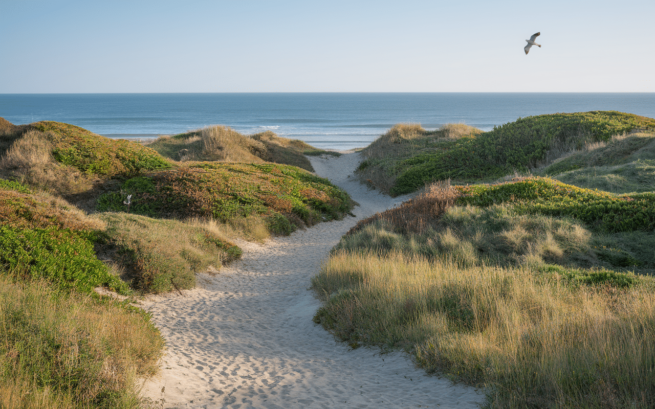 Dunes végétation oiseaux La Sauzaie