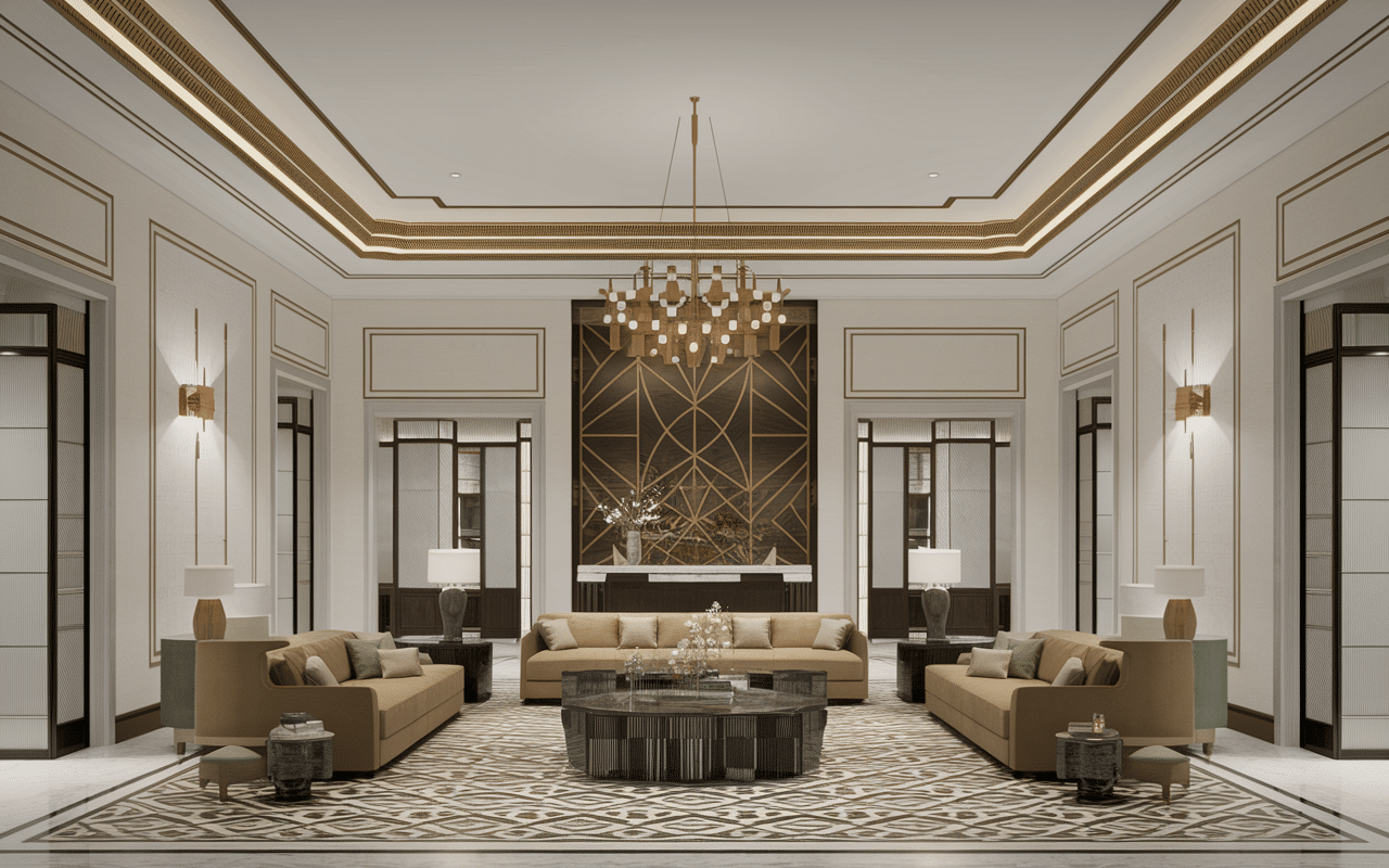 louis vuitton hotel hall design moderne