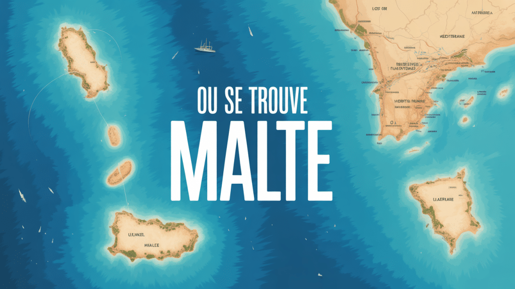malte ou se trouve vue carte archipel