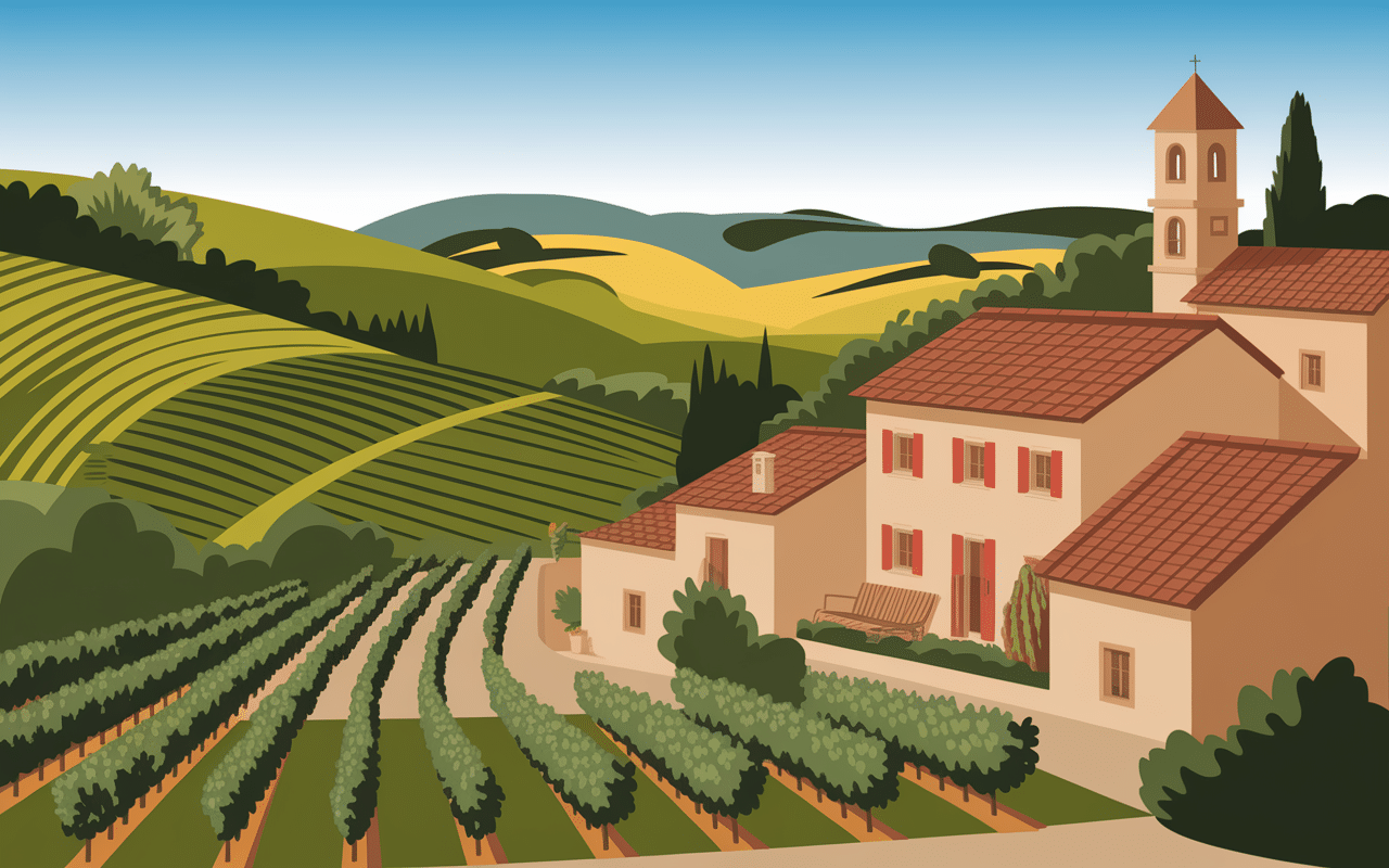 paysage authentique rocbaron france provence