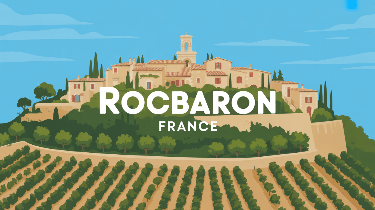 vue panoramique rocbaron france village provençal
