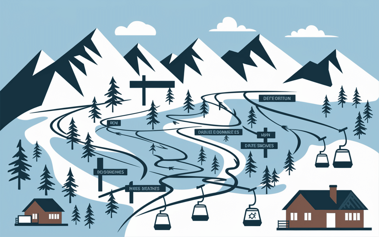 station de ski proche de lyon plan accès pistes