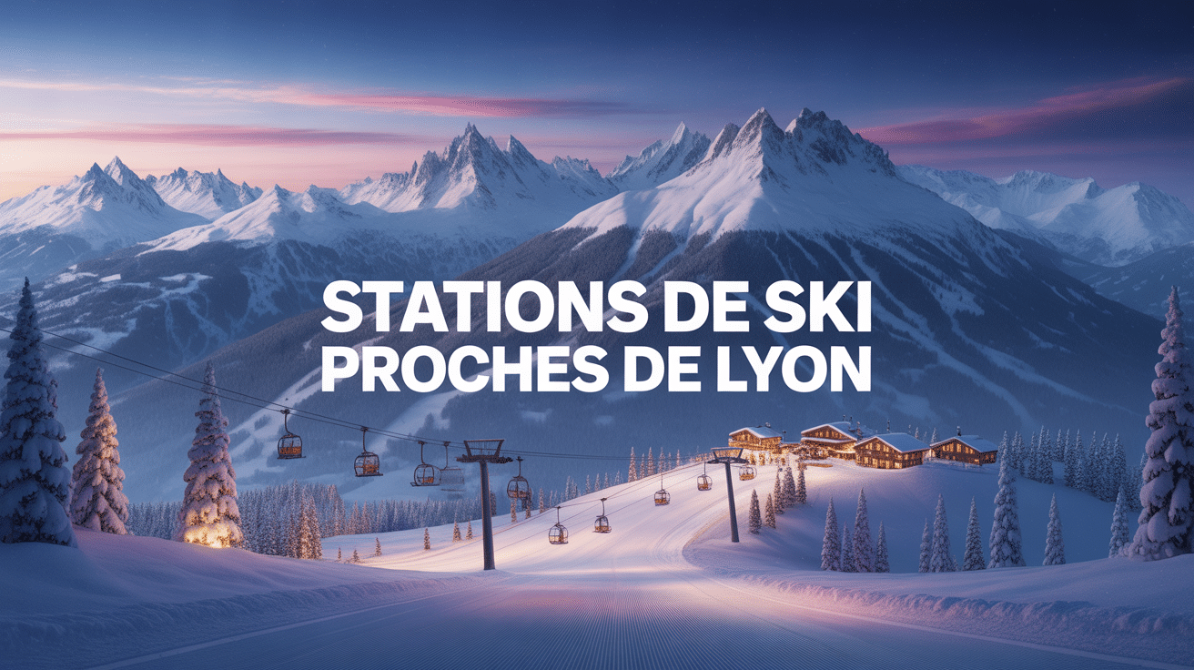 station de ski proche de lyon panorama neige montagnes