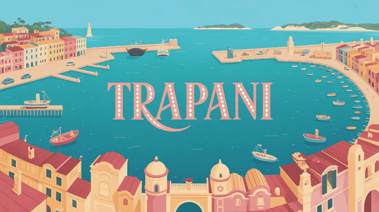 ville trapani panorama port méditerranéen