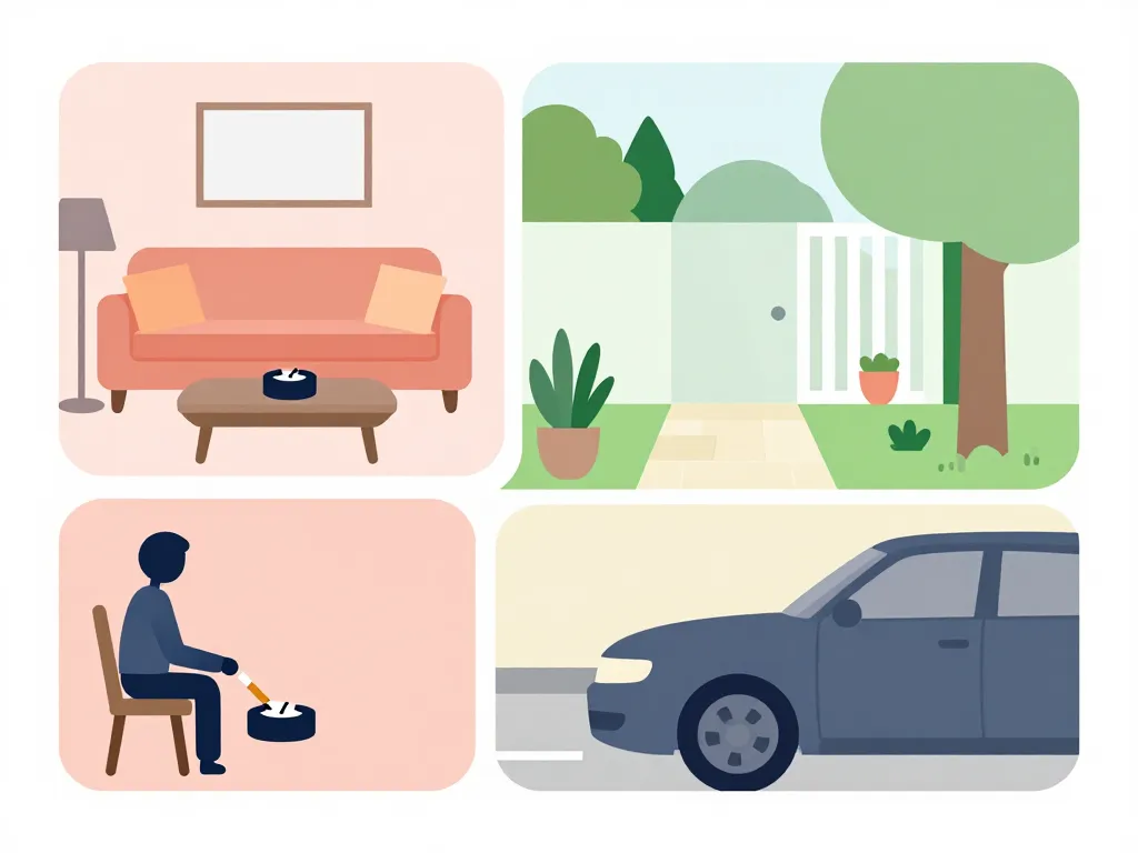 diagramme cendrier adapté salon jardin voiture