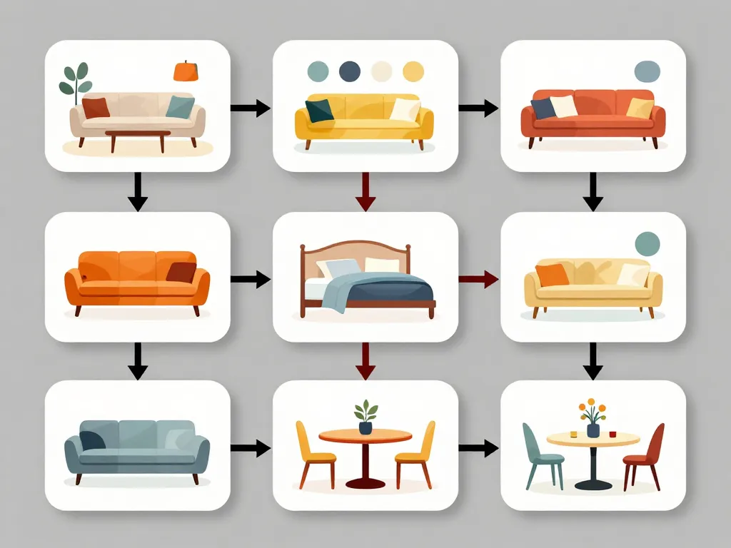 Diagramme choix meubles déco alinea la garde options