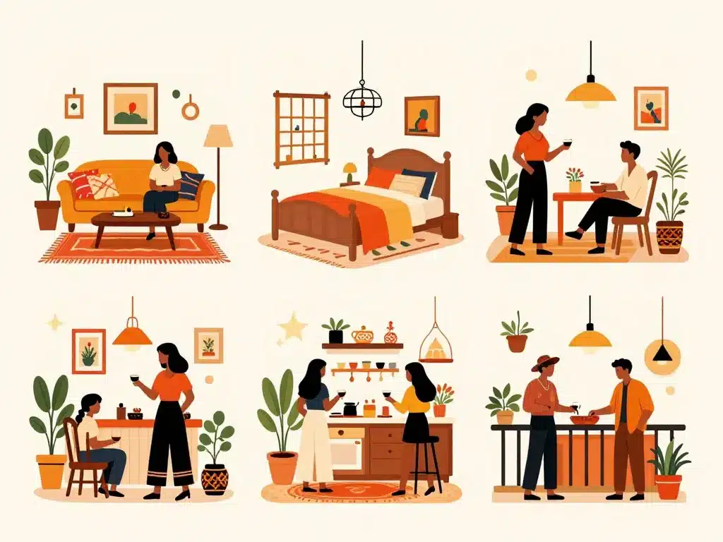 Décoration mexicaine dans chaque pièce maison