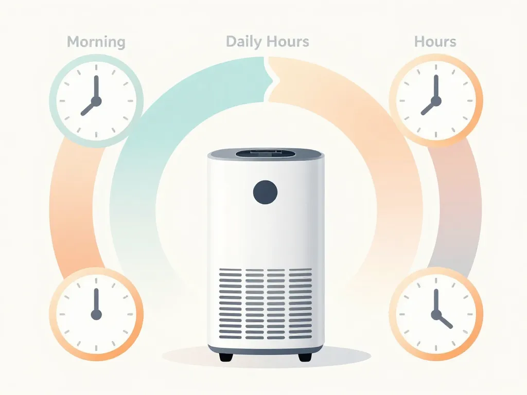 Schéma visuel déshumidificateur combien de temps par jour durée optimale