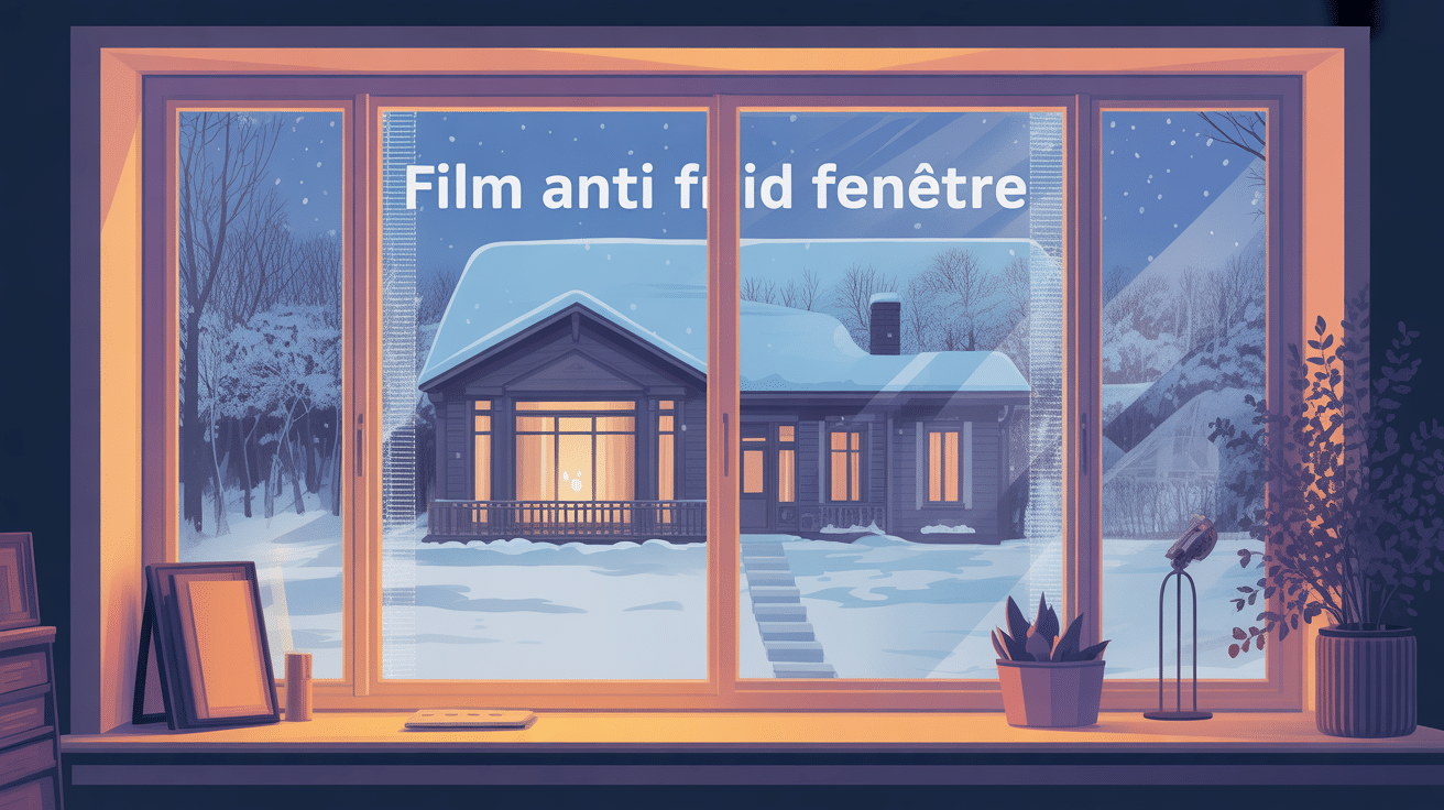 film anti froid fenetre posé sur vitrage contre le froid