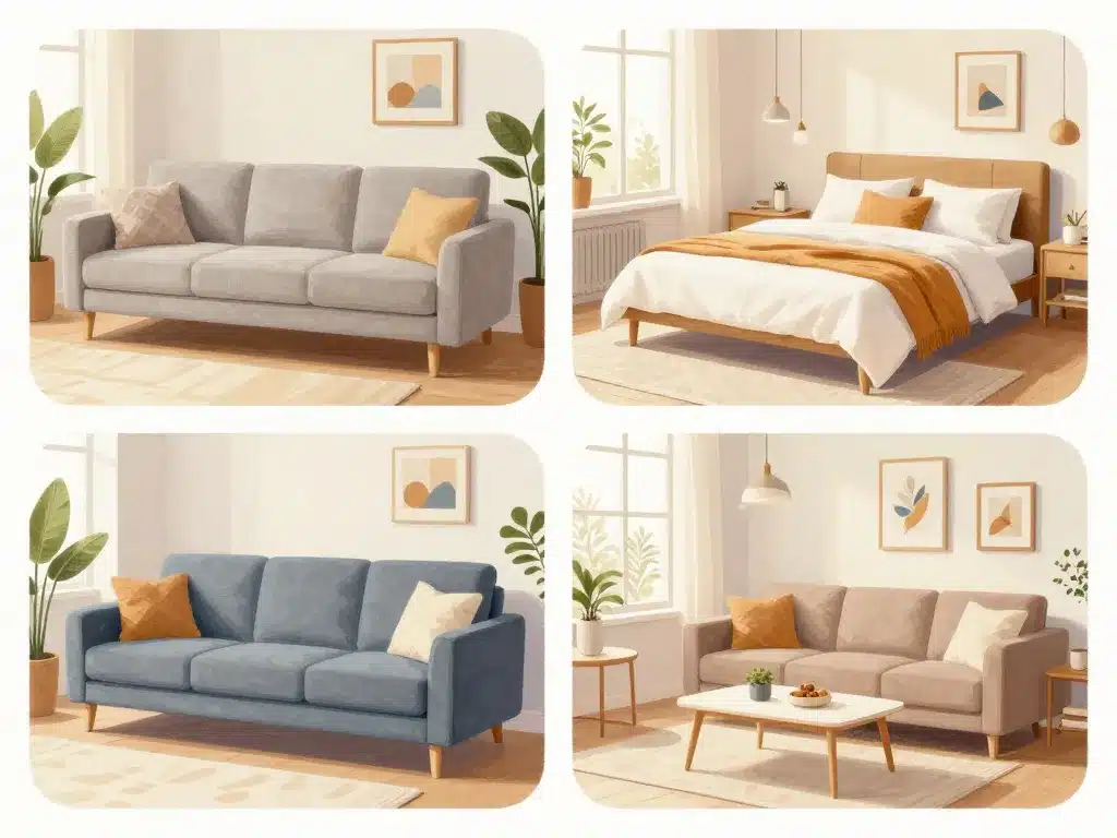 housse bz 140x190 dans differents styles de decoration