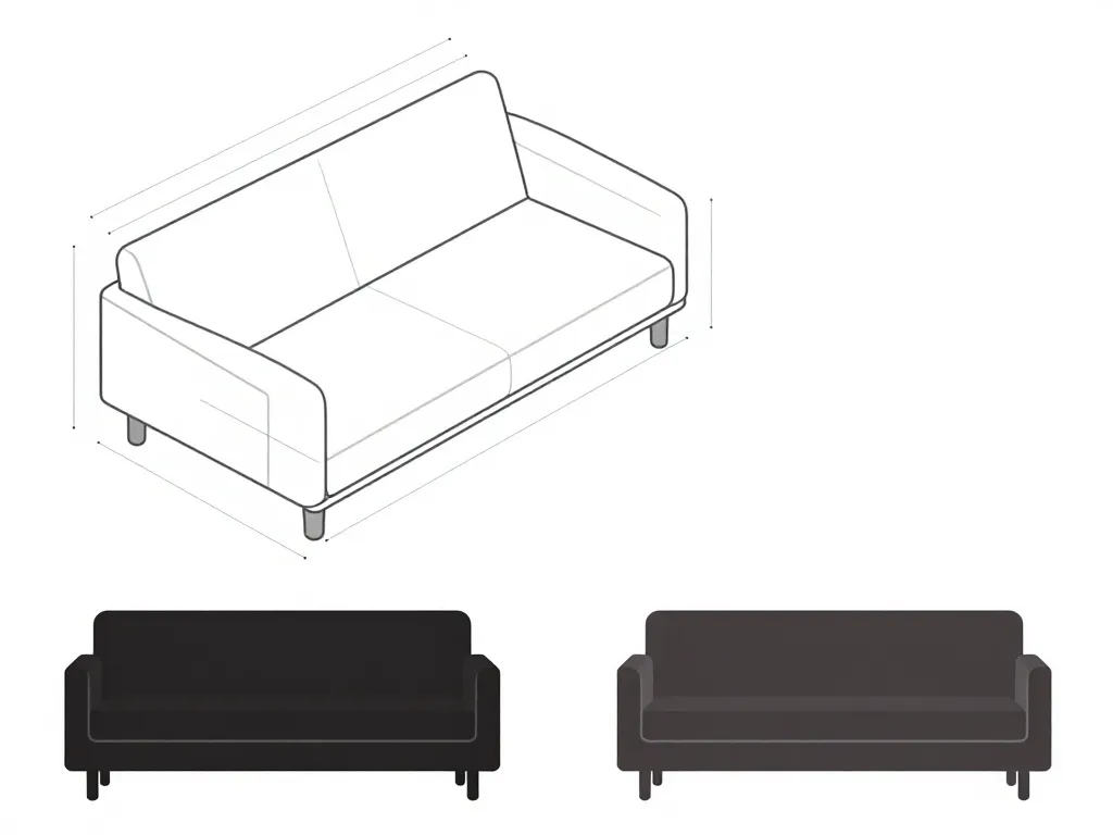 schema housse bz 140x190 et types canapes