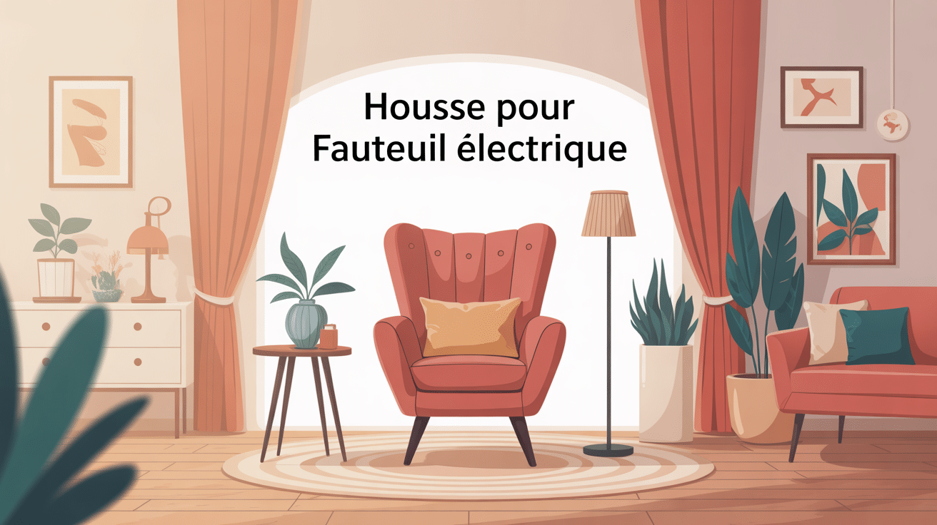 housse pour fauteuil electrique dans salon contemporain chaleureux