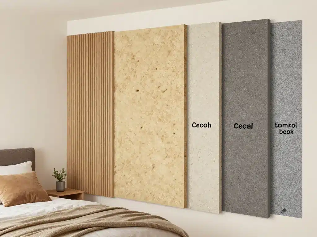 Options matériaux isolation phonique mur chambre coupes