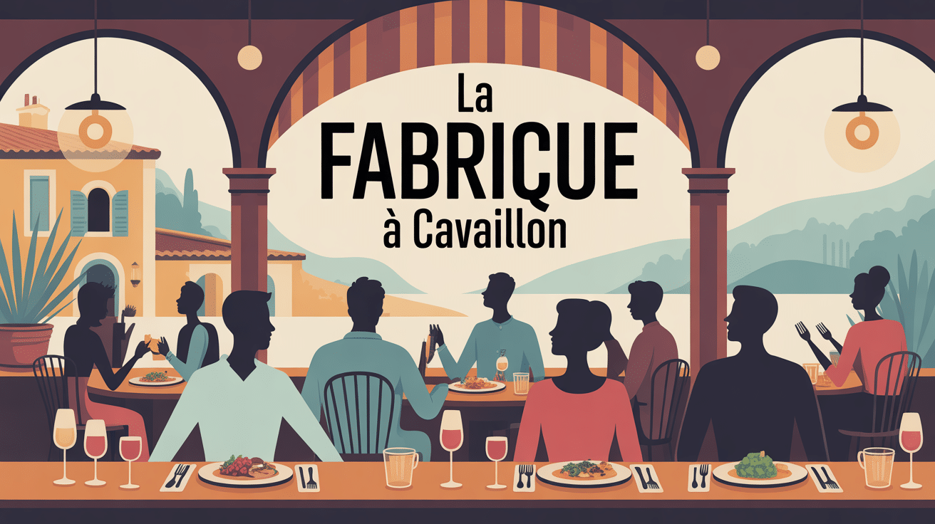 la fabrique à cavaillon illustration restaurant brasserie provence