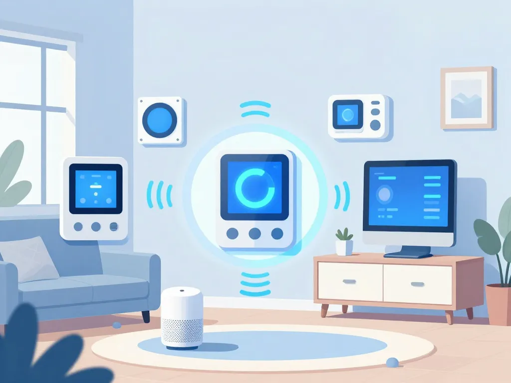 maison du futur intérieur connecté technologie intelligente