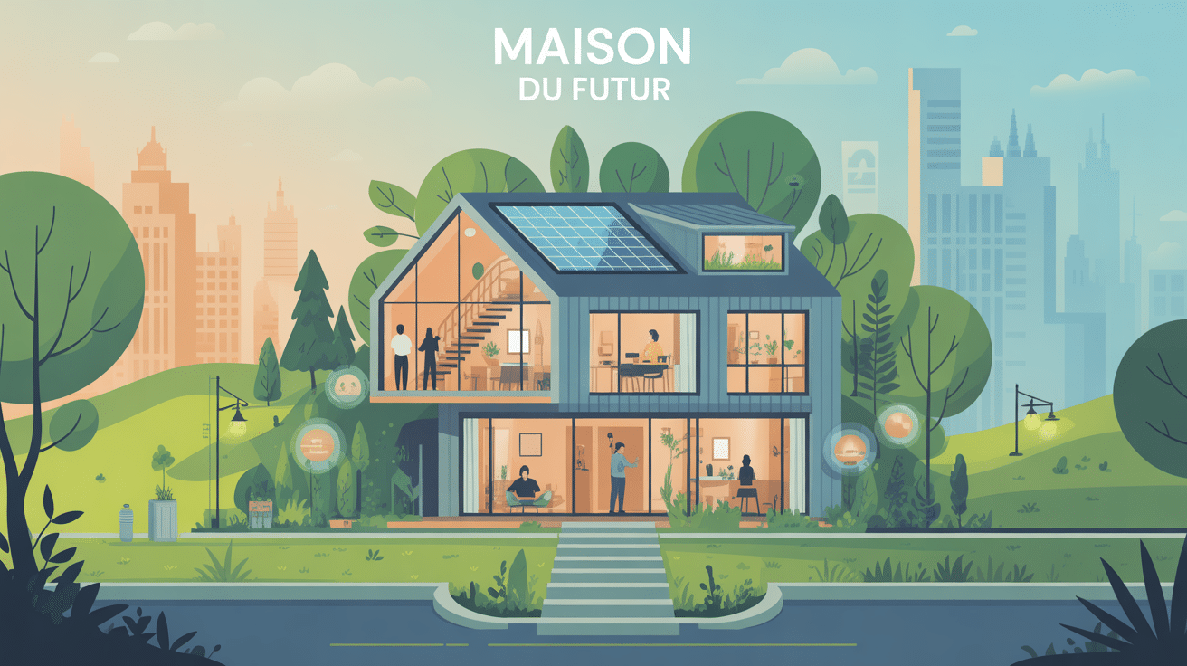maison du futur moderne domotique solaire écologie