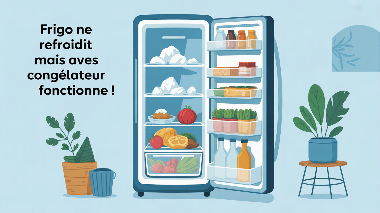 mon frigo ne refroidit plus mais congélateur fonctionne visuel explicatif