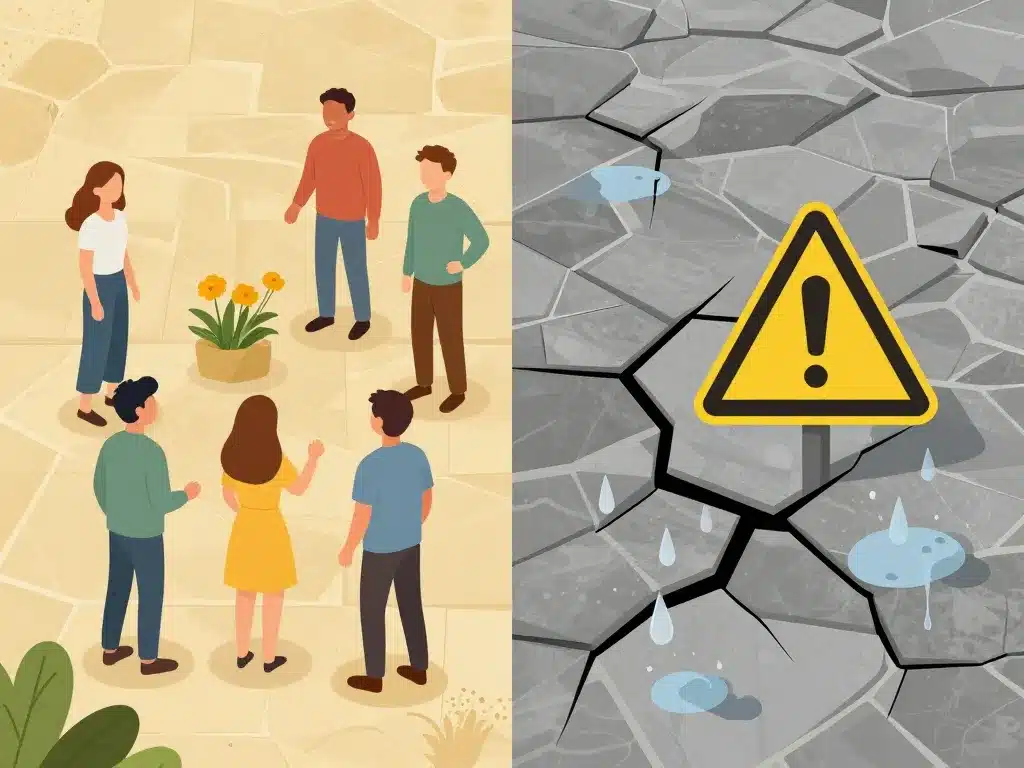 moquette de pierre avantage et inconvénient sécurité risques